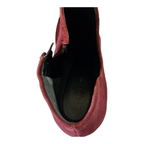 Easy Spirit Suede Cloud Burgundy Booties Size 10.5 - Picture 8 of 10